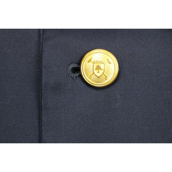 Lauren Ralph Lauren Blazer Mens 48R Navy Blue 100% Wool Gold Buttons - Picture 8 of 11